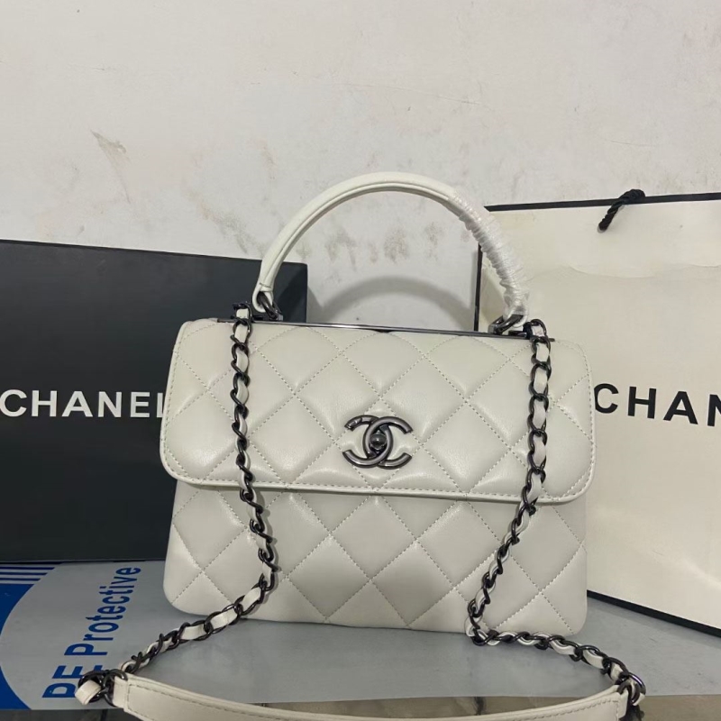 Ch*el top handle bags